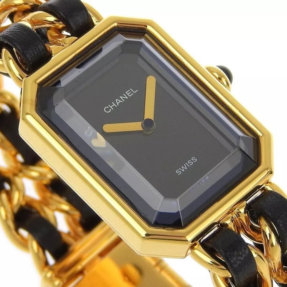 CHANEL Premiere S Watches H0001 blackDial Plated Gold/leather Quartz Analo... - Picture 4 of 8